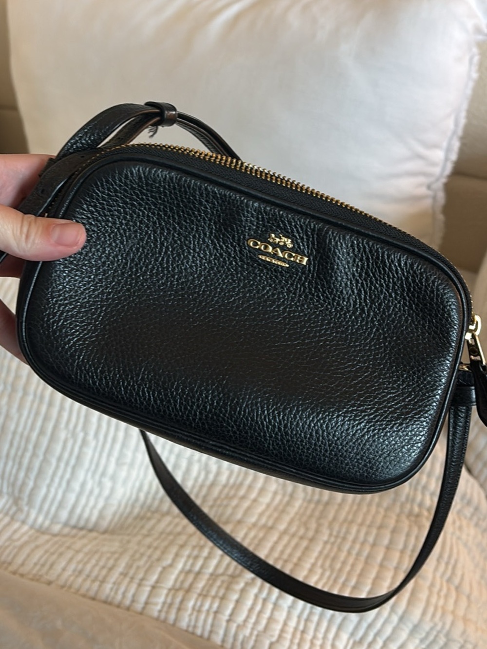 Coach double zip crossbody
